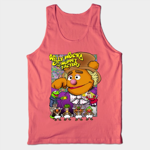 Willie Wocka and the Muppet Factory Tank Top by Durkinworks